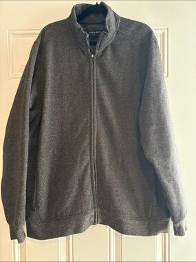 RAINFOREST Men's Charcoal Full-Zip Sweater Jacket